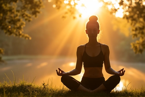Zdjęcie osoby uprawiającej jogę na świeżym powietrzu, symbolizujące holistyczne podejście do zdrowia